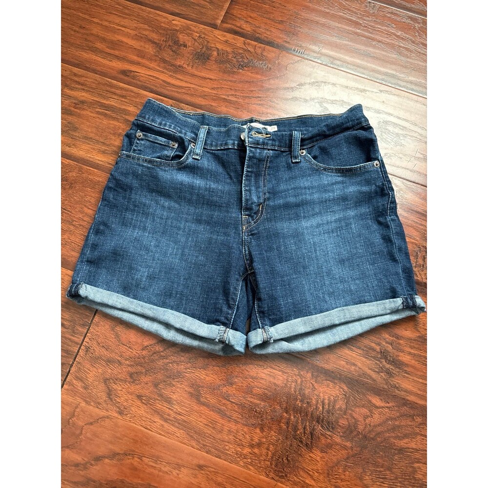 Womens Levi's Mid-Length Mid Rise Classic Short Jean Shorts Size 29